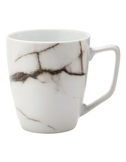 Marble Set Of 4 350ml Mug White -Homeware Haven Shop