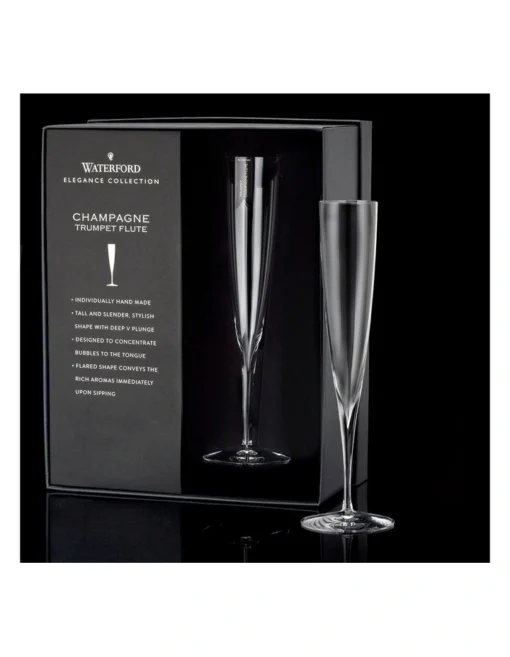 Waterford Elegance Champagne Set Of 2 Trumpet Flute -Homeware Haven Shop