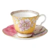 Wedgwood Butterfly Bloom Teacup & Saucer Set Yellow -Homeware Haven Shop 503108200 1 720x928