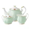 Polka Rose Teapot Sugar & Creamer Set Green -Homeware Haven Shop 503427340 1 720x928
