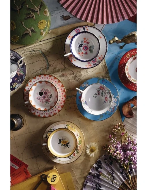 Wedgwood Wonderlust Jasmine Bloom Teacup & Saucer White -Homeware Haven Shop