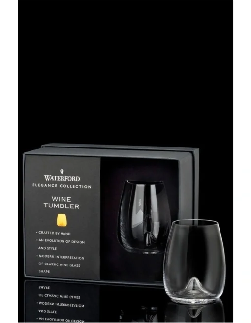 Waterford Elegance Set Of 2 Stemless Wine Glass -Homeware Haven Shop