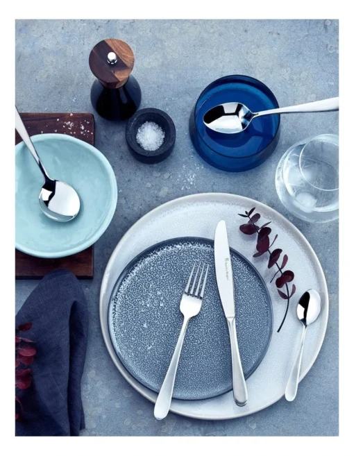 Hampton 24 Piece Cutlery Set In Stainless Steel -Homeware Haven Shop