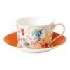 Wedgwood Wonderlust Rococo Flowers Teacup Saucer White/Orange -Homeware Haven Shop 599696380 1 720x928