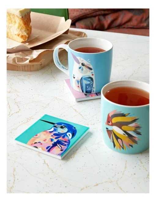 Maxwell & Williams Pete Cromer Kookaburra 375ml Mug Gift Boxed Blue -Homeware Haven Shop