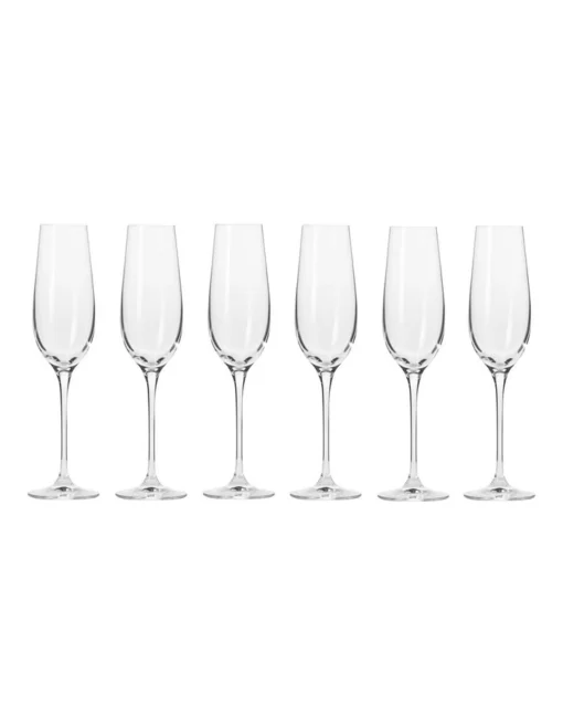 Harmony Set Of 6 180ml Champagne Flute -Homeware Haven Shop
