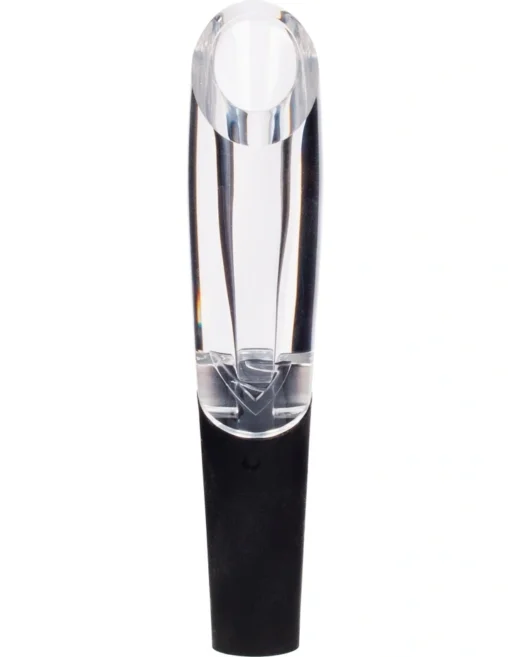 12.67x2.65x 2.65cm On Bottle Wine Aerator Black/Clear -Homeware Haven Shop