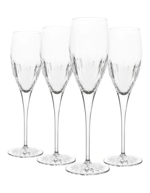 Luigi Bormioli Diamante Set Of 4 220ml Prosecco Flute -Homeware Haven Shop