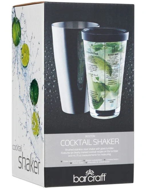 Boston 400ml Gift Boxed Cocktail Shaker -Homeware Haven Shop