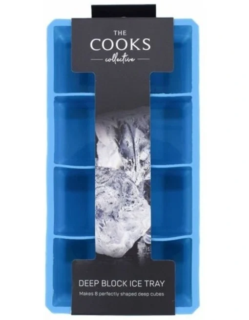 Deep Block 8 Cube Ice Tray Blue -Homeware Haven Shop