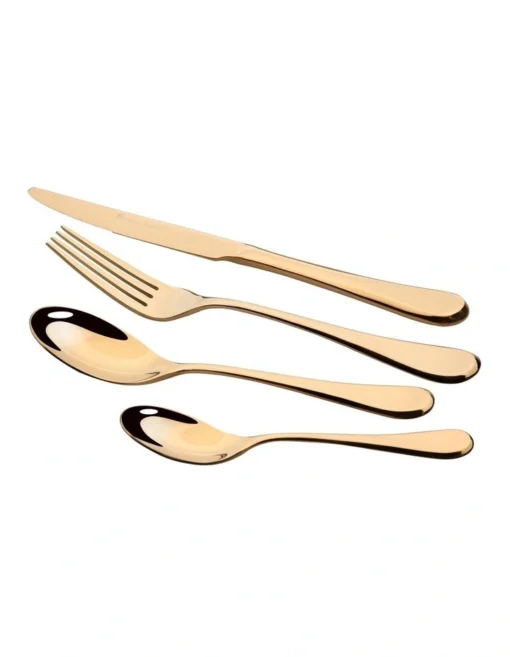 Chelsea 24 Piece Cutlery Set In Gold -Homeware Haven Shop