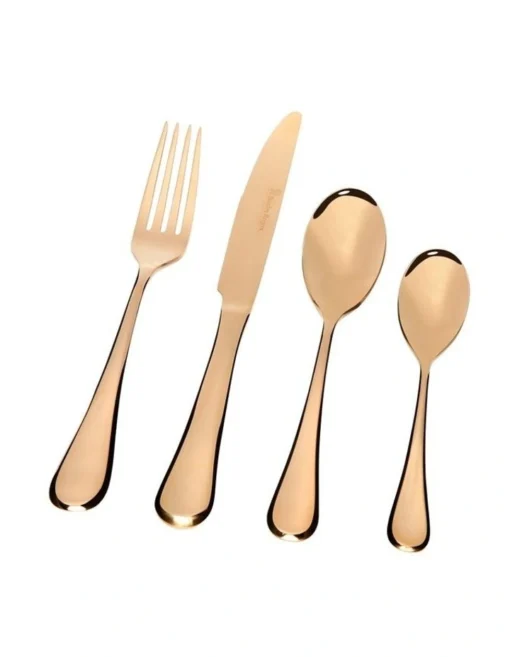 Chelsea 24 Piece Cutlery Set In Gold -Homeware Haven Shop