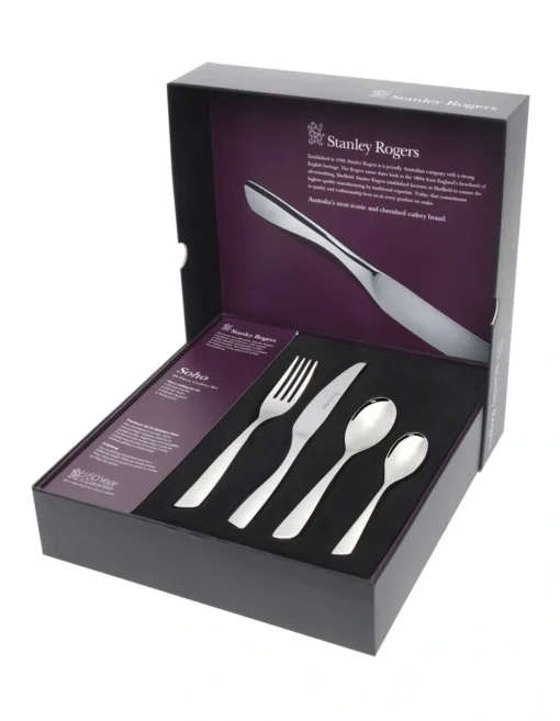 Soho 24 Piece Cutlery Set In Stainless Steel -Homeware Haven Shop