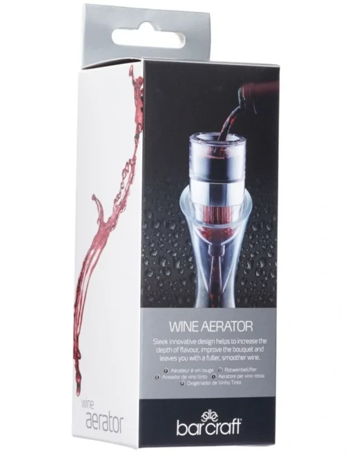 Gift Boxed Wine Aerator Silver -Homeware Haven Shop