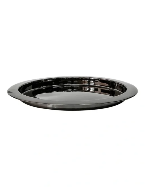 Kennedy 39.5cm Round Bar Tray Black -Homeware Haven Shop