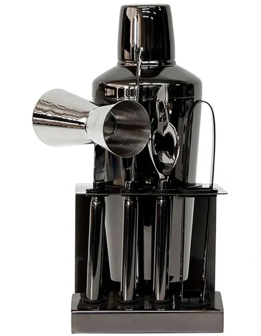Kennedy 6 Piece Cocktail Set Black -Homeware Haven Shop