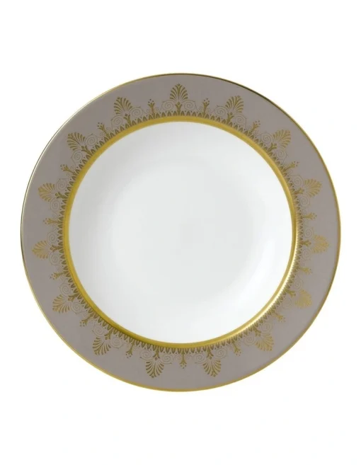 Wedgwood Anthemion 23cm Rim Soup Plate Grey -Homeware Haven Shop