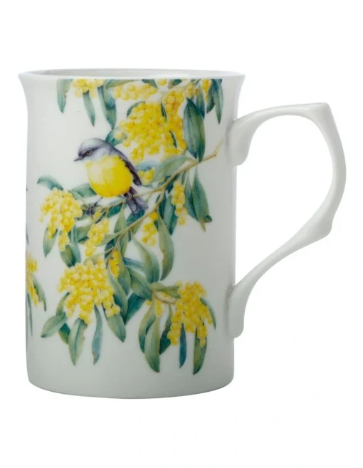 Maxwell & Williams Botanic Gardens Victoria Garden Friends 300ml Robin Mug Gift Boxed White -Homeware Haven Shop