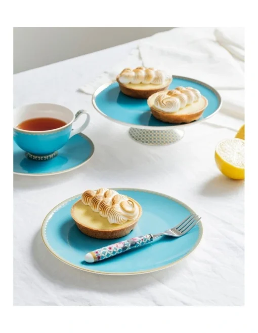 Maxwell & Williams Teas & C's Classic 200ml Gift Boxed Footed Cup & Saucer Set Aqua -Homeware Haven Shop