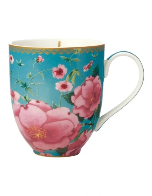 Maxwell & Williams Teas & C's Silk Road 440ml Coupe Mug Gift Boxed Aqua -Homeware Haven Shop