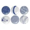 Royal Doulton Pacific 16cm Set Of 6 Mixed Plates White/Blue -Homeware Haven Shop 797695840 1 720x928