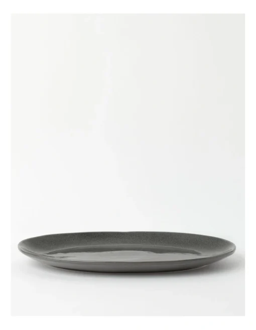 Esperance 34.5x24.5cm Oval Platter Charcoal -Homeware Haven Shop