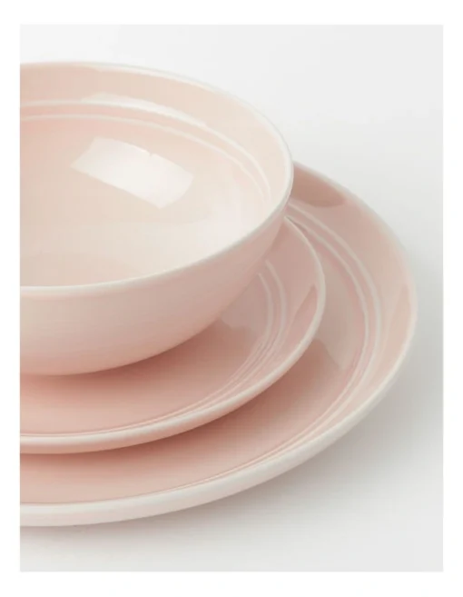 Heritage Avenue 12pc Dinner Set Pink -Homeware Haven Shop