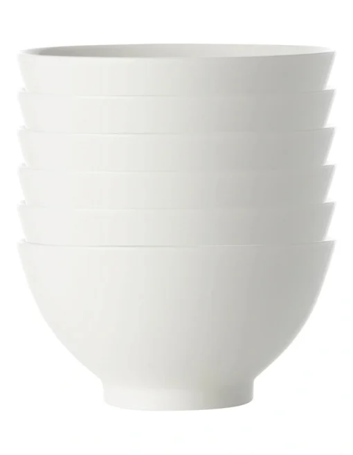 Maxwell & Williams White Basics Rice Bowl 15cm Set Of 6 -Homeware Haven Shop