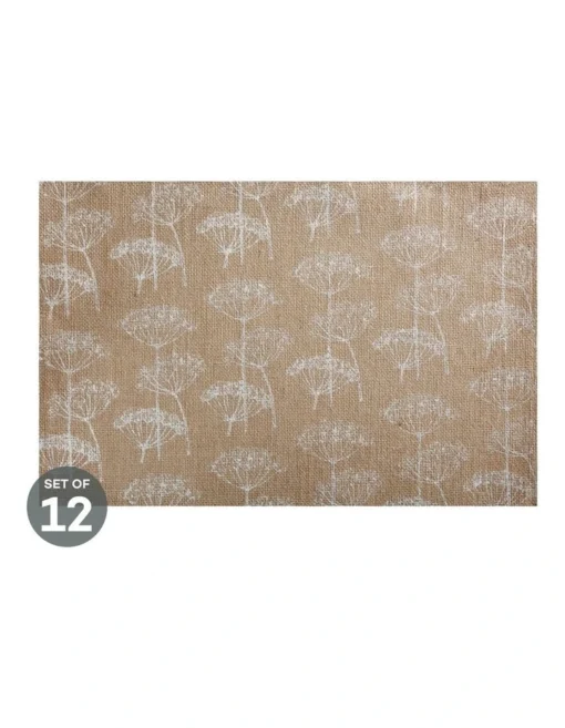 Maxwell & Williams Table Accents Burlap Placemat 45x30cm White Set Of 12 -Homeware Haven Shop