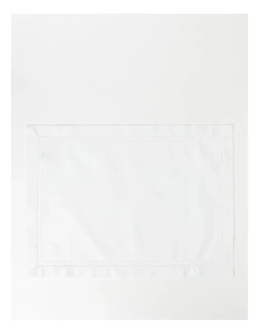 Heritage Elizabeth Hemstitch Placemat In White -Homeware Haven Shop