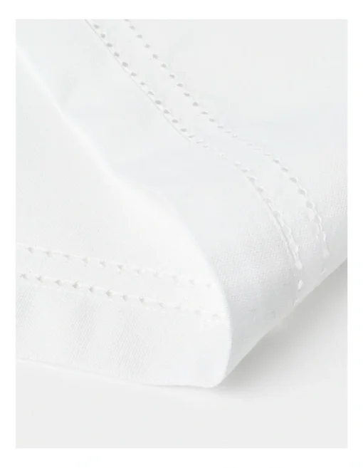 Heritage Elizabeth Hemstitch Placemat In White -Homeware Haven Shop