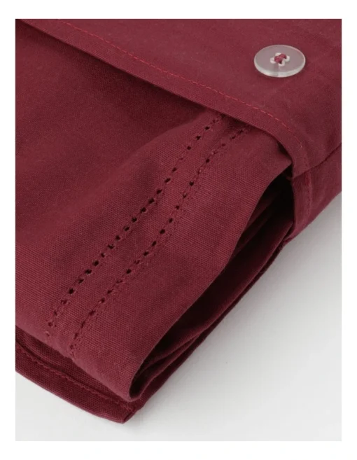 Heritage Elizabeth Hemstitch Tablecloth Berry -Homeware Haven Shop