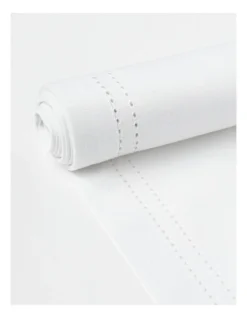 Heritage Elizabeth Hemstitch Table Runner In White -Homeware Haven Shop 802174150 3 720x928
