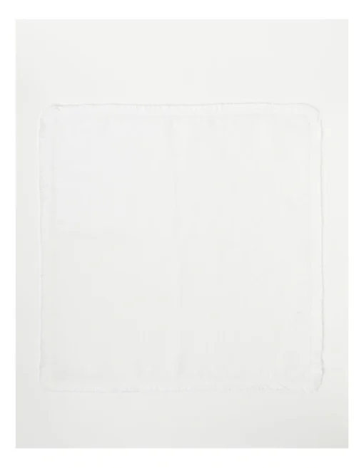 Fringed Linen Placemat In White -Homeware Haven Shop