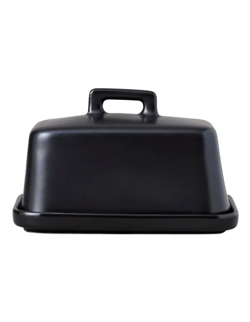 Maxwell & Williams Epicurious Gift Boxed Butter Dish Black -Homeware Haven Shop
