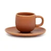 Hue Espresso 85ml Cup & Saucer Set Rust -Homeware Haven Shop 815941360 1 720x928