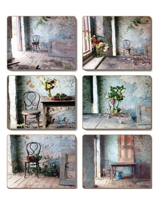 Blue Room Set Of 6 Coasters -Homeware Haven Shop