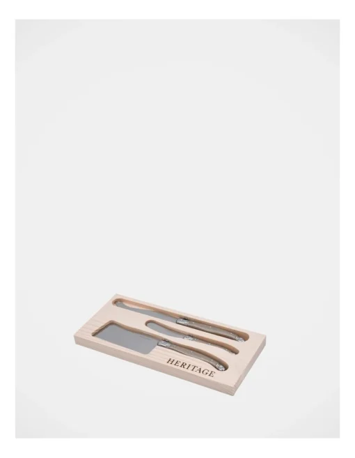 Heritage Laguiole Sophistique 3 Piece Cheese Knife Set In Gold -Homeware Haven Shop