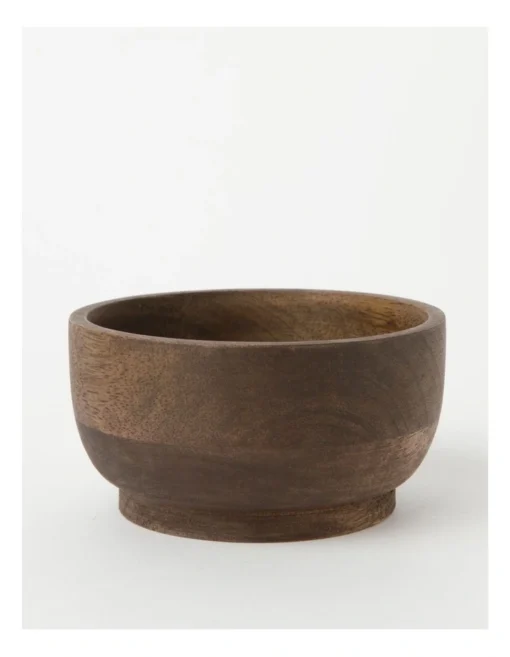 Heritage Walnut Look Large Serving Bowl -Homeware Haven Shop