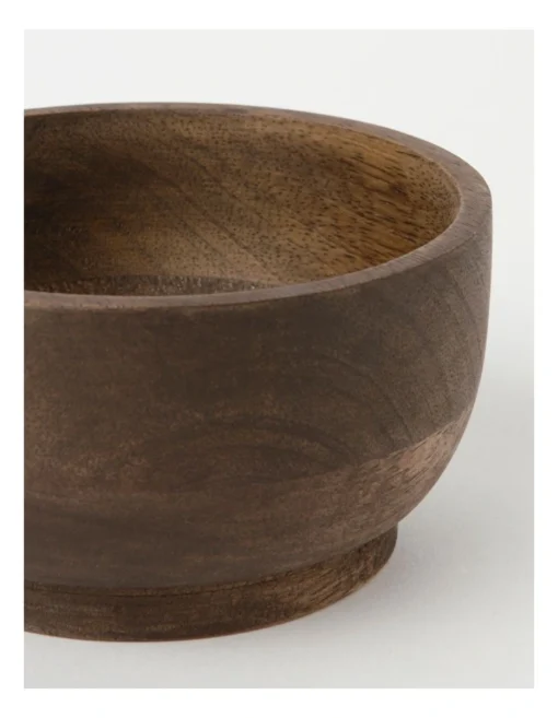Heritage Walnut Look Large Serving Bowl -Homeware Haven Shop