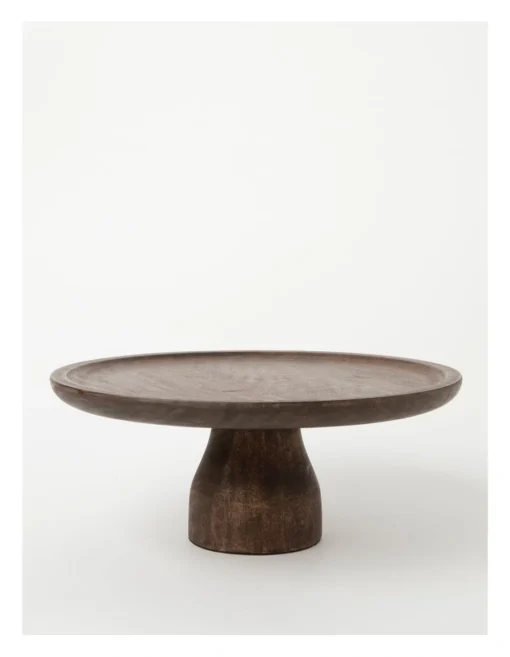 Heritage Walnut Look Cake Stand -Homeware Haven Shop