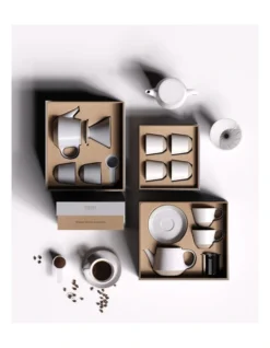 Robert Gordon Ritual Collection Coffee Set Speckled White With Raw Speckled Clay -Homeware Haven Shop 829392940 4 720x928