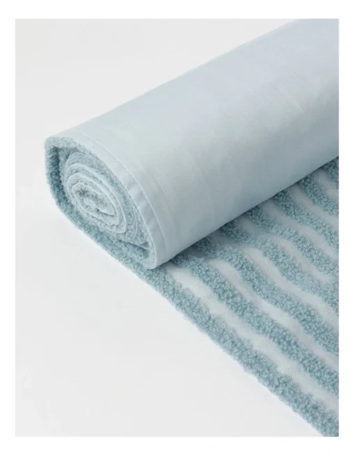 Arch Jacquard Table Runner Spa Blue -Homeware Haven Shop