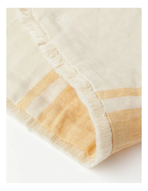 Yarn Dyed Linen Placemat Sand -Homeware Haven Shop