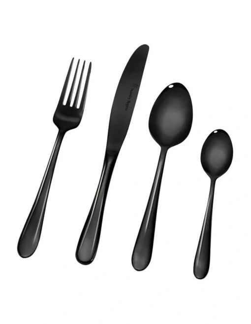 Albany 24 Piece Cutlery Set In Onyx -Homeware Haven Shop