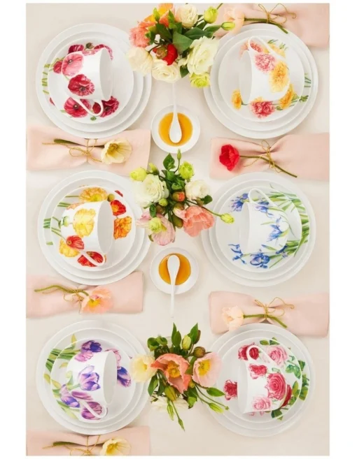 Maxwell & Williams Katherine Castle Floriade Breakfast Cup & Saucer 480ML Carnation Gift Boxed -Homeware Haven Shop