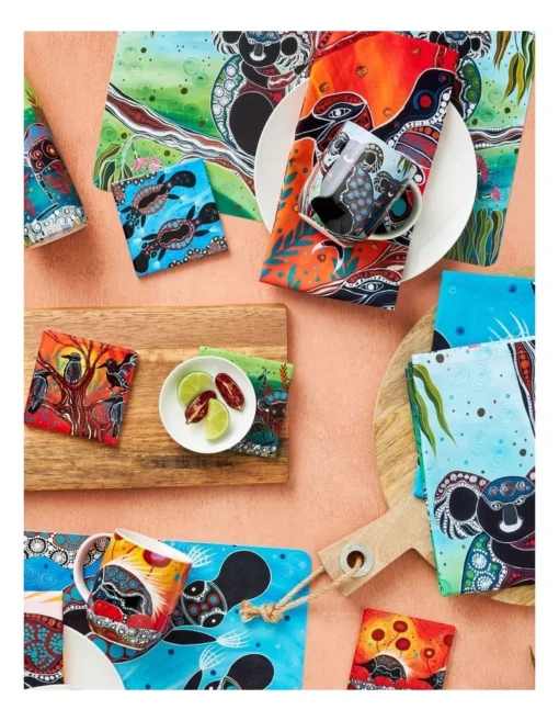 Maxwell & Williams Melanie Hava Journeys Ceramic Coaster 10cm Echidnas -Homeware Haven Shop