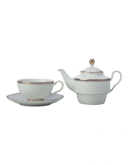 Maxwell & Williams Teas & C's Classic Tea For One With Infuser 380ML White Gift Boxed -Homeware Haven Shop