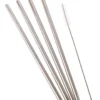 Stainless Steel Straight Smoothie Straws Set 4 With Brush -Homeware Haven Shop 851823100 1 720x928