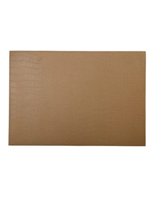 Maxwell & Williams Table Accents Leather Look Alligator Placemat 43x30cm In Tan -Homeware Haven Shop